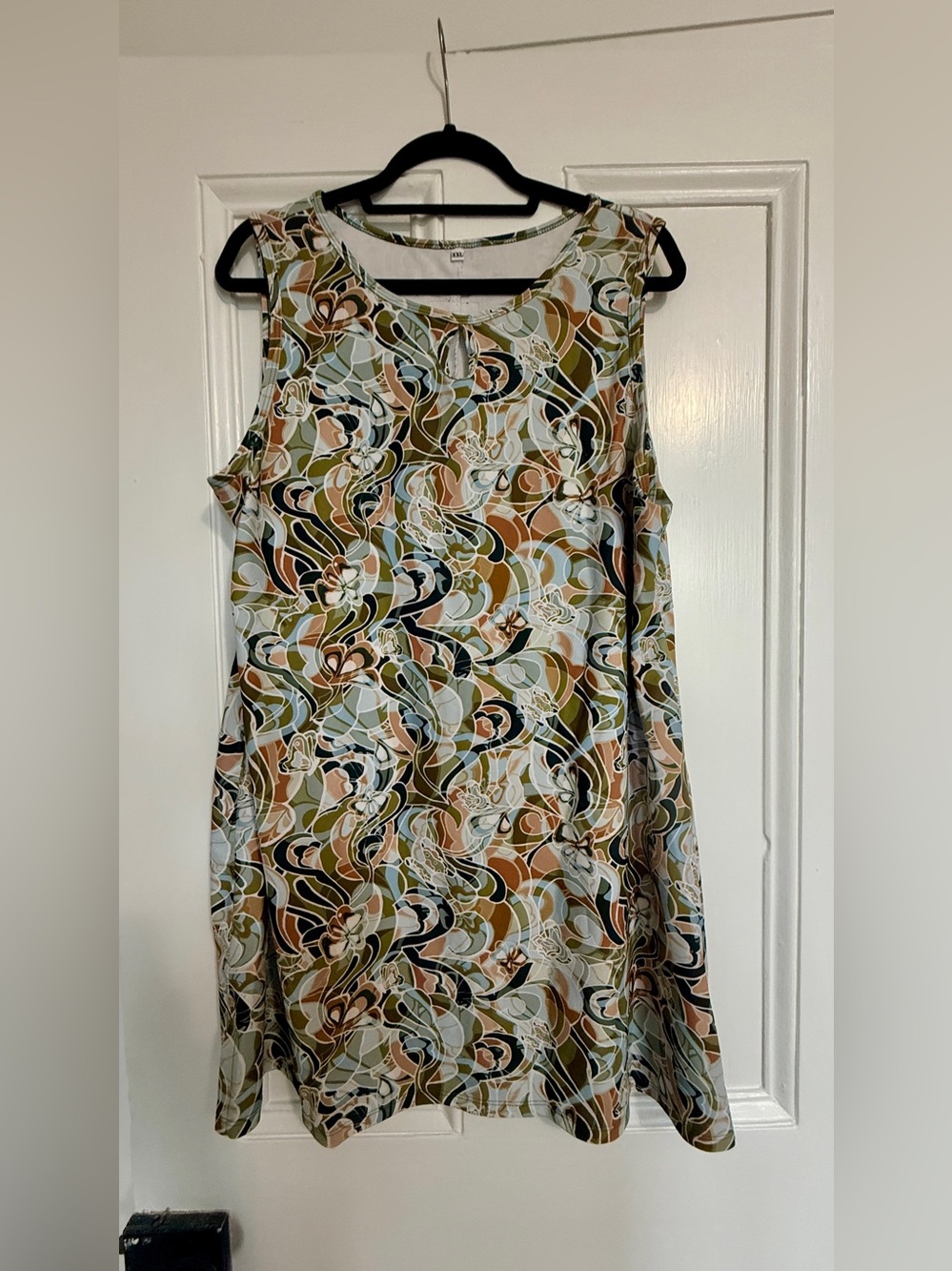 Nuu-Muu 2XL Original Keyhole Dress | "Potion" Print 2022 | Swirl Floral